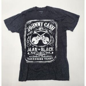 JOHNNY CASH MAN IN BLACK MENS‎ MEDIUM TSHIRT BLACK